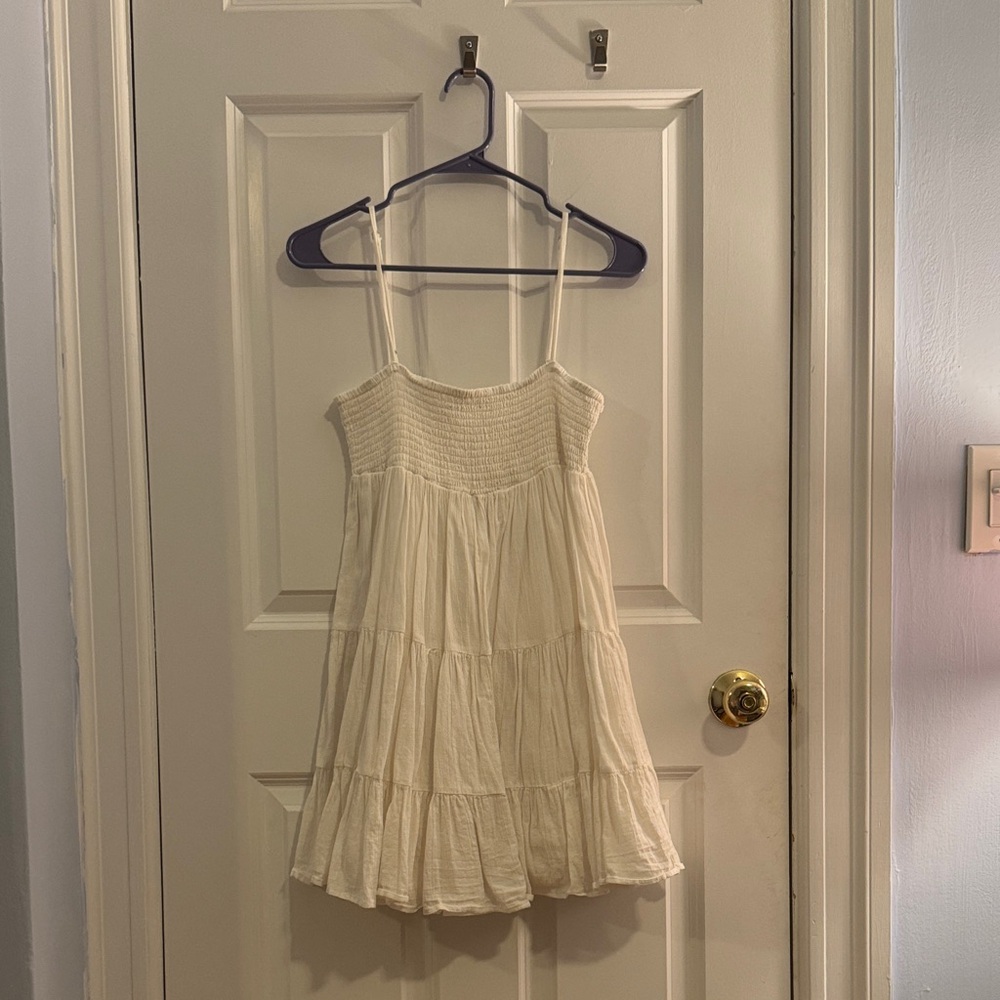 Cream Sleeveless Dress